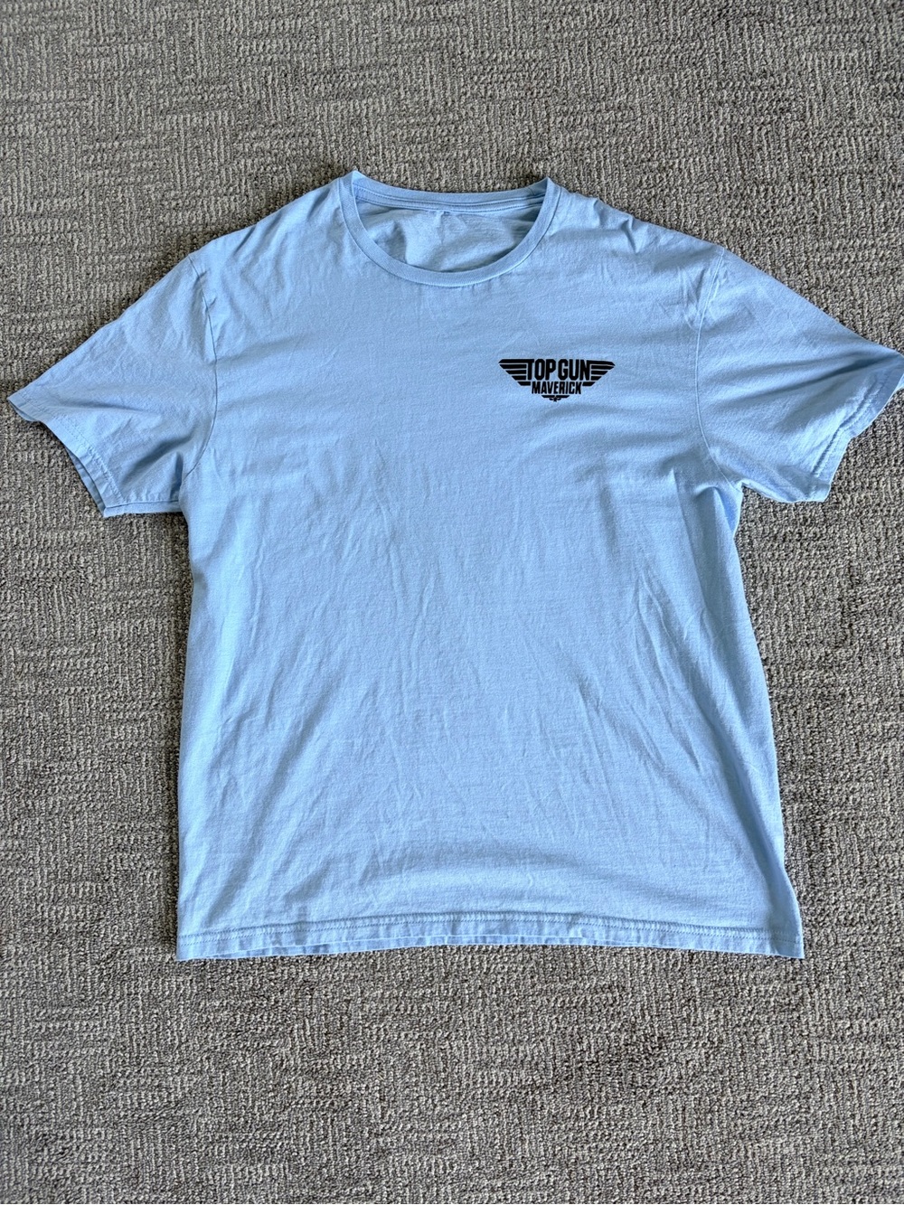 TopGun Maverick Light Blue Men's Crew Neck T-Shirt